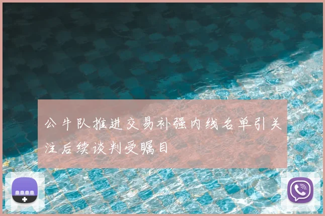 公牛队推进交易补强内线名单引关注后续谈判受瞩目
