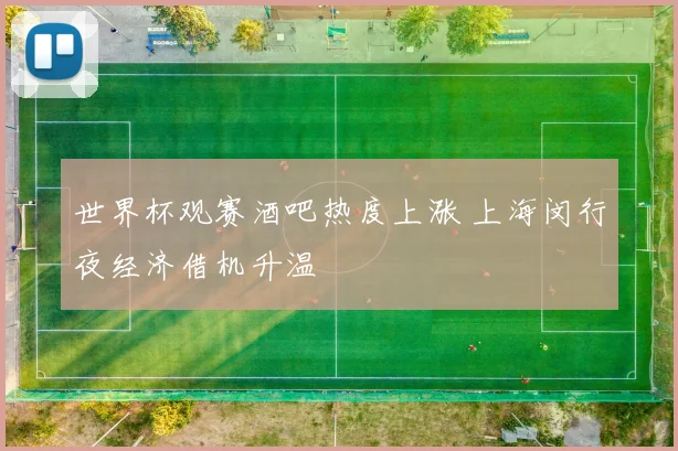 世界杯观赛酒吧热度上涨 上海闵行夜经济借机升温